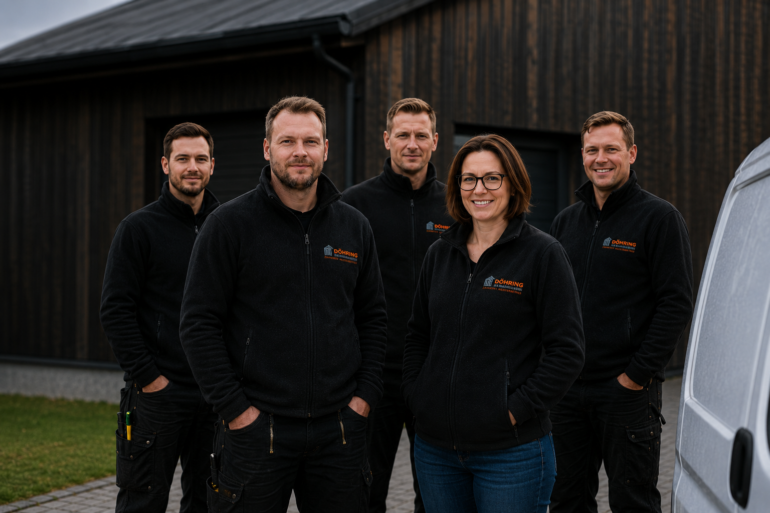 Team der Zimmerei und Dachdeckerei Döhring